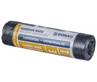 Trash bags DONAU HOME, universal, 60l, 20 pcs., black
