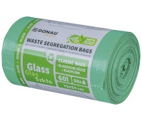 Waste sorting bags DONAU HOME, glass, 60l, 50 pcs., green
