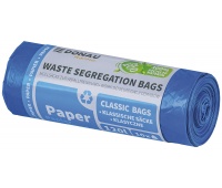 Waste sorting bags DONAU HOME, paper, 120l, 10 pcs., blue