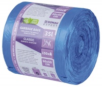 Waste bags DONAU EXPERT, classic, Big Rola XXL, with handles, 35l, 150 pcs., blue