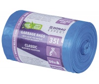 Worki na odpady DONAU EXPERT, klasyczne, LDPE, 35l, 50 szt., niebieskie