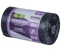 Waste bags DONAU EXPERT, classic, LDPE, 60l, 50 pcs., black