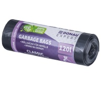 Waste bags DONAU EXPERT, classic, LDPE, 120l, 10 pcs., black