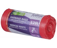 Medical waste bags DONAU EXPERT, LDPE, 120l, 25 pcs., red