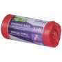 Medical waste bags DONAU EXPERT, LDPE, 120l, 25 pcs., red