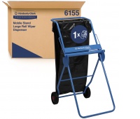 Portable dispenser for roll wipers KIMBERLY-CLARK PROFESSIONAL, 6155, large roll, steel