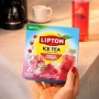 Herbata LIPTON, do parzenia na zimno, malina i hibiskus, 10 torebek, Herbaty, Artykuły spożywcze