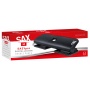 Hole punch SAX 350 EasyPro M Double, punches up to 20 sheets, 4 holes, black