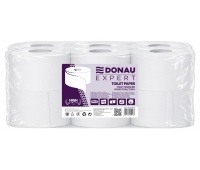 Papier toaletowy celulozowy DONAU EXPERT Jumbo, 2-warstwowy, 500 listków, 12szt., biały