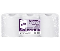 Cellulose paper towel roll DONAU EXPERT Maxi, 2 layers, 500 sheets, 6 pcs, white