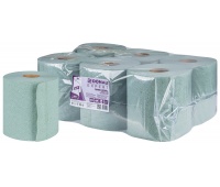 Paper towels in roll made of recycled paper DONAU EXPERT Maxi, 1 layer, 200 sheets, 6 pcs, green