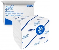 Toilet tissue folded SCOTT Control, 2-ply, 18.6x11cm, 36x220 sheets, white