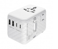 Adapter do ładowania TROIKA Worldwide Pull 35, biały