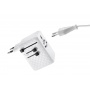 Adapter do ładowania TROIKA Worldwide Pull 35, biały, Przedłużacze, listwy, zasilacze, UPSy, Urządzenia i maszyny biurowe