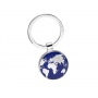Brelok TROIKA Around The World, emaliowany metal, niebiesko-srebrny, Ekskluzywne, Gadżety