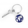 Brelok TROIKA Around The World, emaliowany metal, niebiesko-srebrny, Ekskluzywne, Gadżety