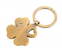 Keyring TROIKA Girls Best Friends with Swarovski crystal, gold