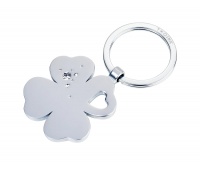 Keyring TROIKA Girls Best Friends with Swarovski crystal, silver