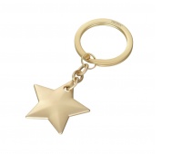 Brelok TROIKA Golden Star, chromowany, złoty