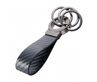 Keyring TROIKA Key-Click Carbon, black