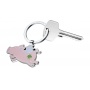 Keyring TROIKA Lucky Pig, enamelled metal, pink