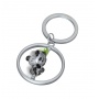 Brelok TROIKA Spinning Panda, metal, srebrny, Ekskluzywne, Gadżety