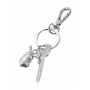 Brelok TROIKA Tiny Rabbit, metal, srebrny, Ekskluzywne, Gadżety