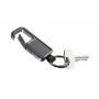 Keyring TROIKA Track & Find Carabiner, black
