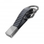 Keyring TROIKA Twister Carbon, black