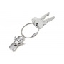 Keyring TROIKA Valerie, Swarovski angel, metal, silver