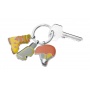 Keyring TROIKA Wintersport, enamelled metal, assorted colors