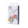 Keyring TROIKA Wintersport, enamelled metal, assorted colors
