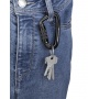 Keyring TROIKA Troikarabiner, black