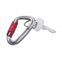 Keyring TROIKA Troikarabiner, red
