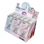 TROIKA display Tiny Monster keyrings x3, Rabbit x3, Puppy x3, Donut x3