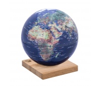 Globus TROIKA Explorer 360, śr. 25 cm, dębowa podstawa, fizyczny, granatowy