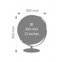 Globe TROIKA Juri Light Flex, dia. 30 cm, touch-operated, brown-dark blue