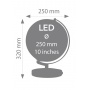 Globus TROIKA Terra Light, śr. 25 cm, oświetlenie, błyszczący, niebiesko-zielony, Globusy, Artykuły szkolne