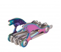 Bicycle multitool TROIKA Bike Multitool, 18 functions, iridescent