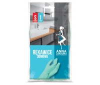 Household gloves ANNA ZARADNA, size S, pastel green