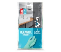 Household gloves ANNA ZARADNA, size M, pastel green