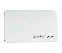 Dozownik na plastry PLUM QuickFix Uno, pusty, do montażu na ścianie, biały