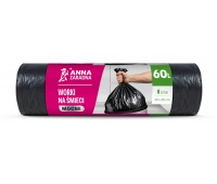 Trash bags ANNA ZARADNA, strong, 60l, 8 pcs, black