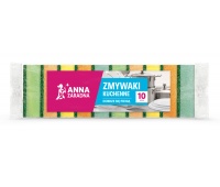 Kitchen sponges ANNA ZARADNA, 10 pcs, assorted colors