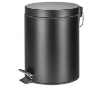 Kosz ze stopką Donau Home, wolnoopadający, 5l, czarny