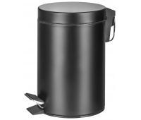 Kosz ze stopką Donau Home, wolnoopadający, 3l, czarny