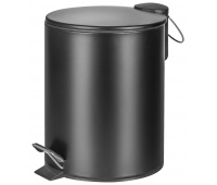 Kosz ze stopką Donau Home Modern, wolnoopadający, 5l, czarny