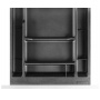 Mobile pedestal DONAU, 43x58x60 cm, ash grey