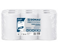 Ręcznik w roli celulozowy DONAU PROFESSIONAL Mini, 2-warstwowy, 240 listk&oacute;w, 6szt., biały