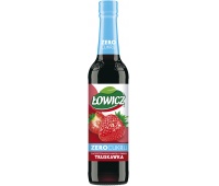 Fruit syrup ŁOWICZ, strawberry zero, 400ml